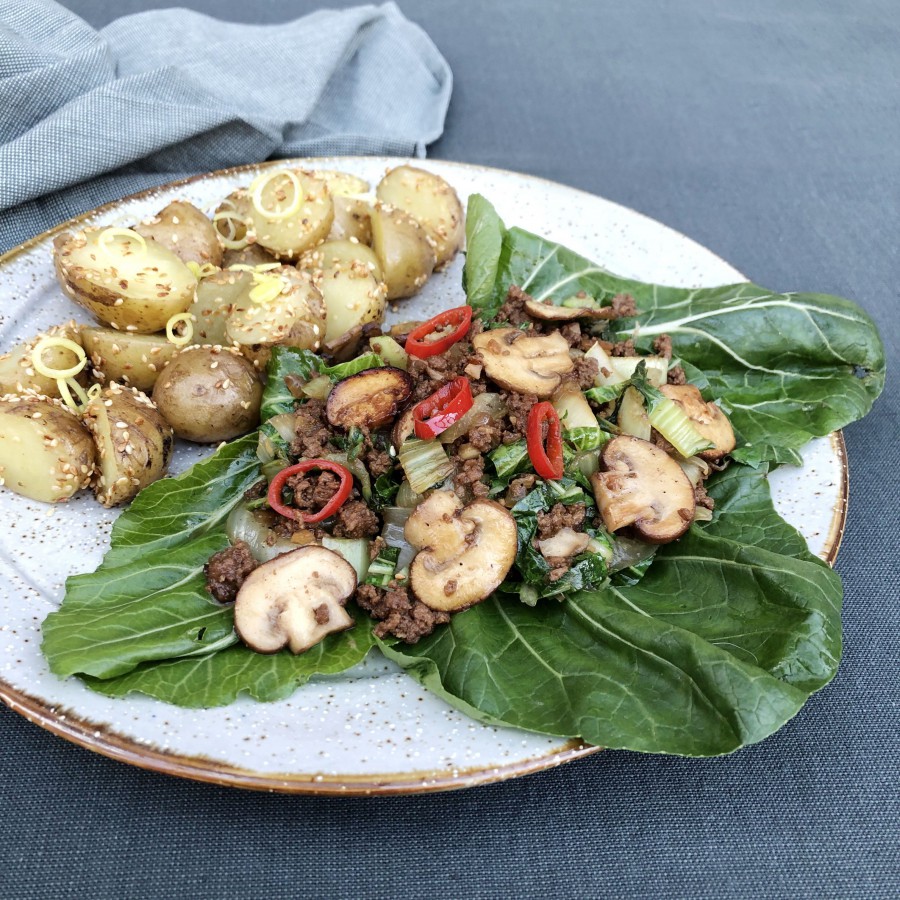 Roerbak paksoi en gehakt