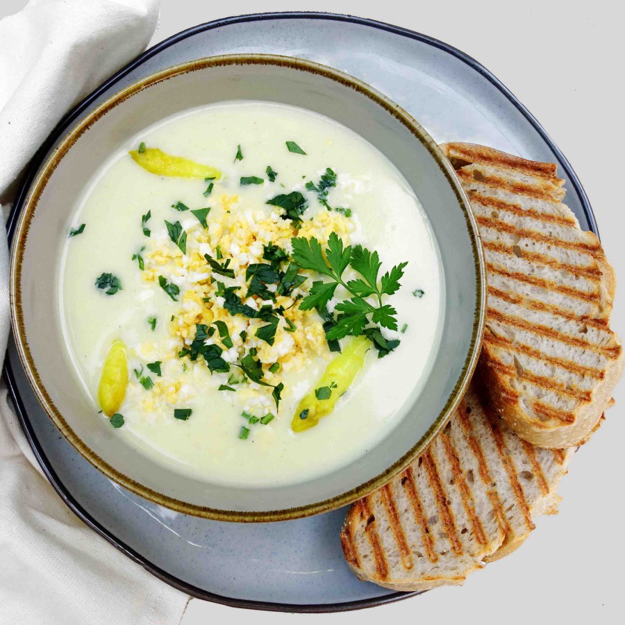 Romige asperge maaltijdsoep 