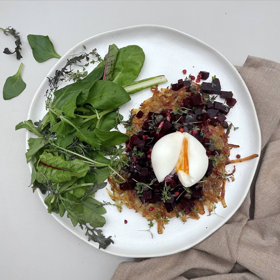 Rosti met bietentartaar