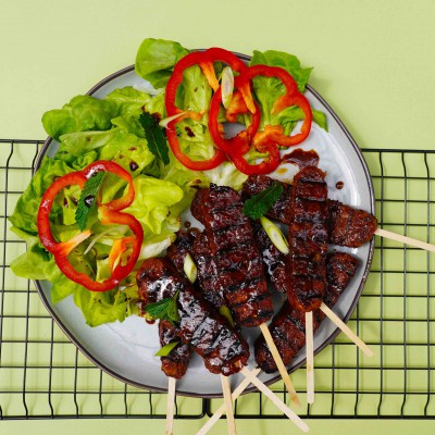 BBQ tempeh ribs