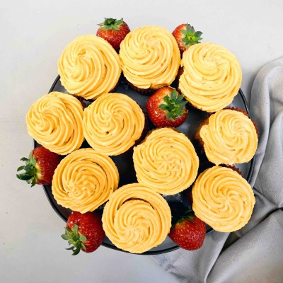 Oranje cupcakes